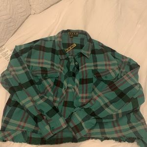 Plaid shirt button up never worn